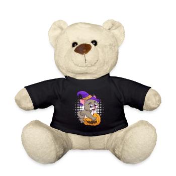 Kürbis Halloween Hexe - Teddy - Schwarz - Vorne