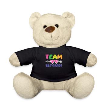 Team 1st Grade Teacher Schüler zurück in die Schule - Teddy - Schwarz - Vorne