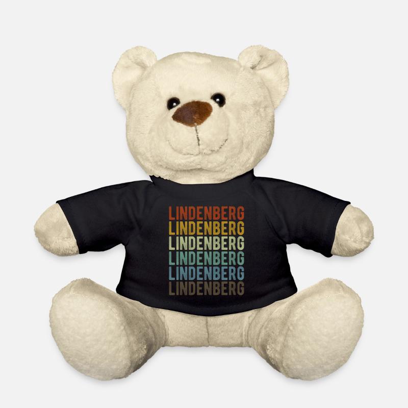 Lindenberg Stadt Retro Vintage - Teddy - Schwarz