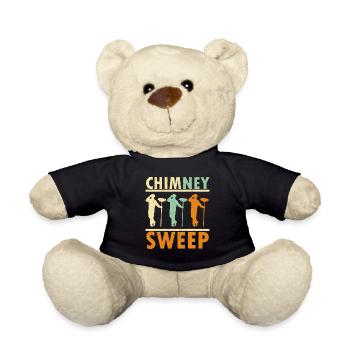 Profession de ramoneur Carrière Chuchoteur de cheminée - Nounours - noir - Devant