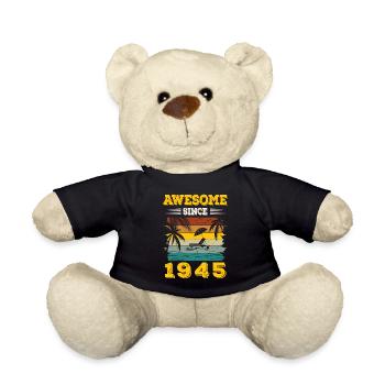 Awesome Since 1945 Vintage Birthday gift - Teddy Bear - black - Front