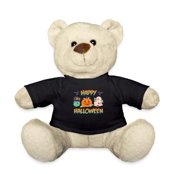 Happy Halloween - Teddy - Schwarz - Vorne