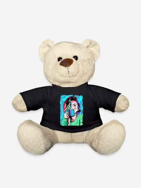 LGBT Homosexuell Stolz Kawaii Neko Anime Mädchen L - Teddy - Schwarz
