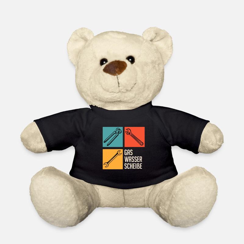 Gas Wasser Scheiße Klempner - Teddy - Schwarz