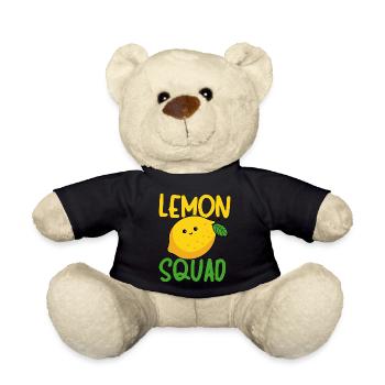 Lemon Squad Citrus Tropical Fruit - Teddy Bear - black - Front