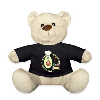 Avocado Cooking Hobby Chef Chef Chef's Hat Stove - Teddy Bear - black - Front
