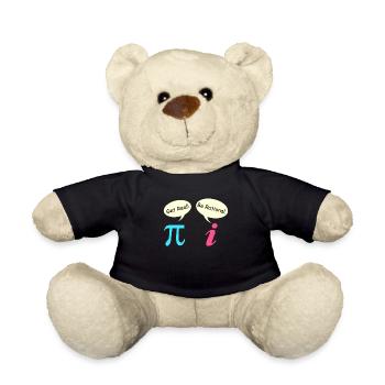 Math Saying Complex Number Pie get real - Teddy Bear - black - Front
