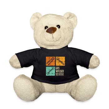 Gas Wasser Scheiße Klempner - Teddy - Schwarz - Vorne