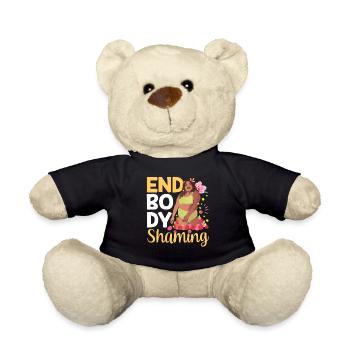 End Body Shaming Stop Annoying Body shaming - Teddy Bear - black - Front