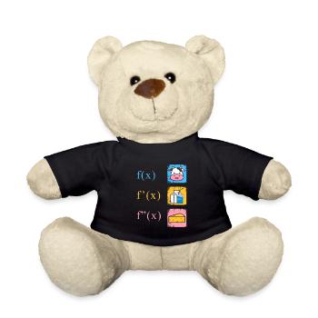 Math Derivation Cow Milk Cheese - Teddy Bear - black - Front