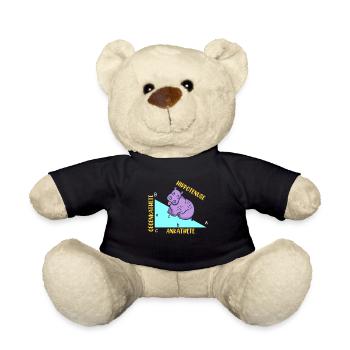 Hippotenuse Math - Teddy Bear - black - Front