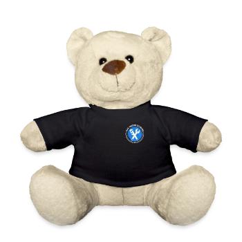 Klempner Spruch Gas Wasser Scheiße - Teddy - Schwarz - Vorne