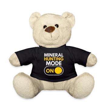 Rock Hunting Geologist Rock Hunter Rockhounding - Teddy Bear - black - Front