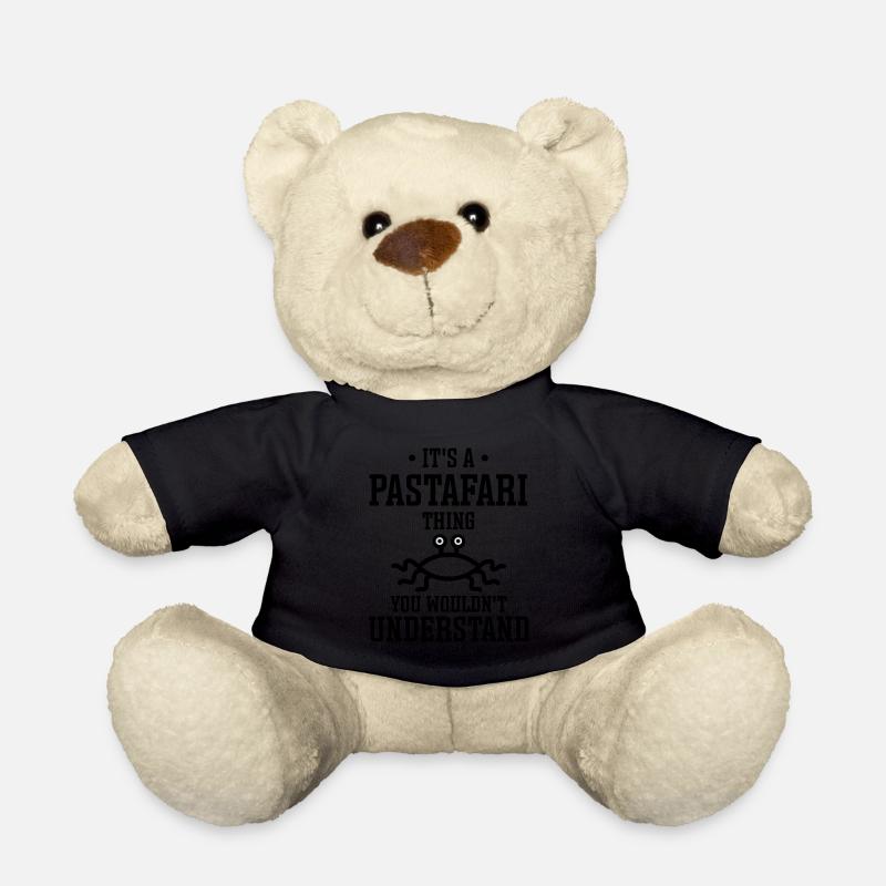 Flying Spaghetti Monster Pastafarianisme Pâtes - Nounours - noir