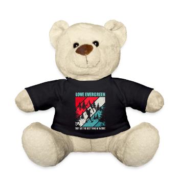Liebe Evergreen, Wandern in der Natur - Teddy - Schwarz - Vorne