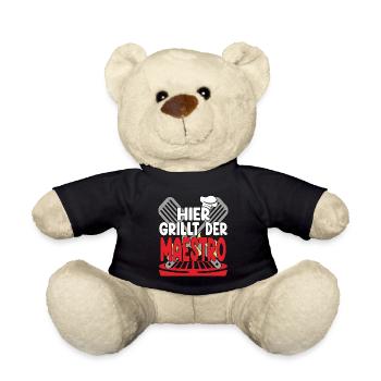 Hier Grillt Der Maestro - Teddy - Schwarz - Vorne