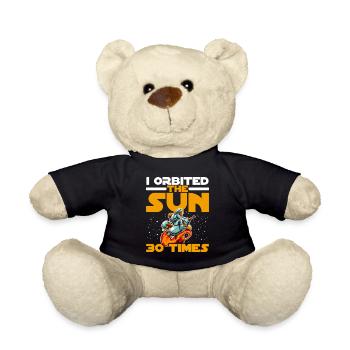 J’ai orbité autour du soleil 30 fois 30e anniversaire Bday - Nounours - noir - Devant