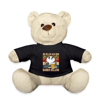Die Rillen aus dem Bambus Böllern Trinkspruch - Teddy - Schwarz - Vorne