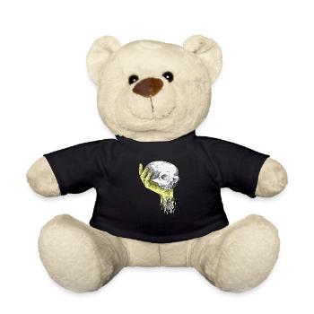 Skelett Totenkopf Schwarz - Teddy - Schwarz - Vorne