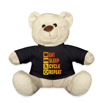 Road Cycling Road Cycling Men Road Cyclists - Teddy Bear - black - Front