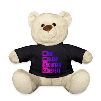 Guitare électronique féminine Egitarre guitare acoustique - Nounours - noir - Devant