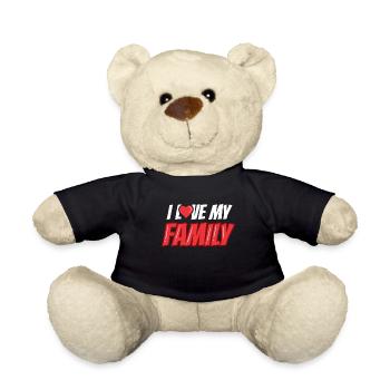 Ich Liebe Meine Familie Team Süß Familientreffen - Teddy - Schwarz - Vorne