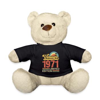 Vintage 1971 - Teddy Bear - black - Front