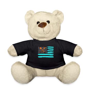 Fléchettes du drapeau des États-Unis pour les joueurs de fléchettes - Nounours - noir - Devant