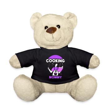 Cooking Mommy Cooking Cook Cook Mother Mom - Teddy Bear - black - Front