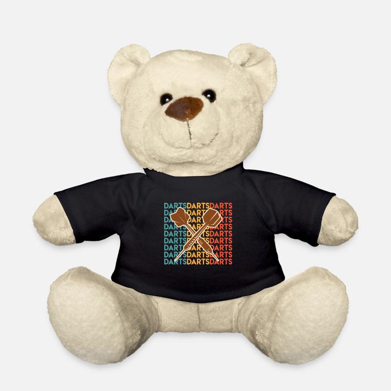 Darts spielen Dart Pfeile darten Dart - Teddy - Schwarz