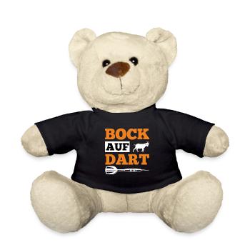 Bock auf Dart spielen Dartpfeile Darts - Teddy - Schwarz - Vorne