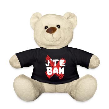 J'te ban - Nounours - noir - Devant