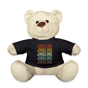 Jingling China Retro Vintage - Teddy Bear - black - Front