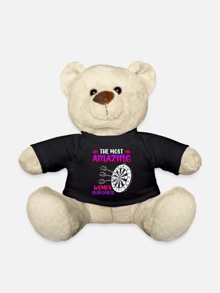 Frauen Darts Damen Dart Pfeile Zubehör Dart - Teddy - Schwarz