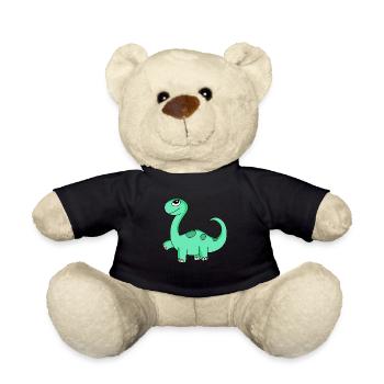 Motif de dinosaure - Nounours - noir - Devant