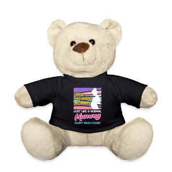 Schwangerschaft Mutter werden schwangere Mama - Teddy - Schwarz - Vorne