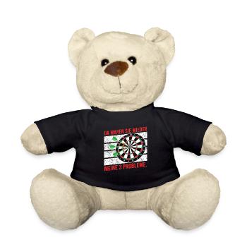 Il y a encore mes 3 problèmes de fléchettes joueurs de fléchettes - Nounours - noir - Devant