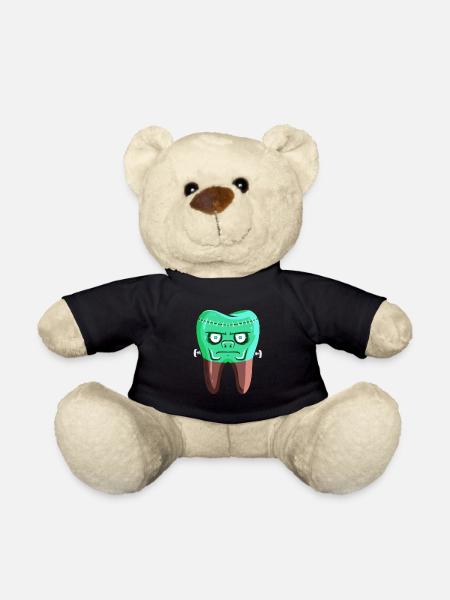 Tooth For Dentist On Halloween - Teddy - Schwarz