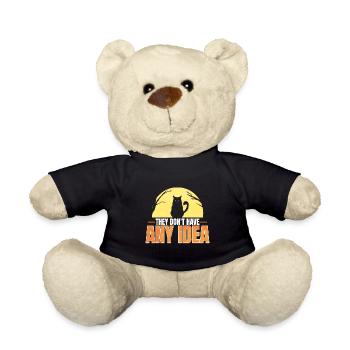 Chat maléfique Ils n’ont aucune idée drôle Halloween - Nounours - noir - Devant