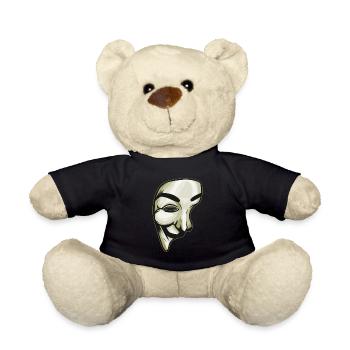 Mask As Costume For Halloween - Teddy - Schwarz - Vorne
