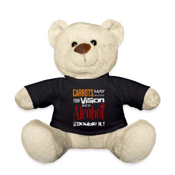 Carrots may improve Vision Alcohol will double it - Teddy - Schwarz - Vorne