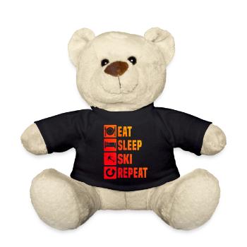 Skieurs Ski Sports d’hiver Ski masculin - Nounours - noir - Devant