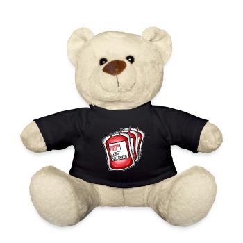 Échantillon de sang Banque de poches de sang Vampire Treat pour - Nounours - noir - Devant