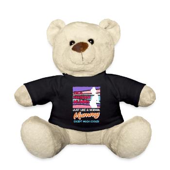 Schwangerschaft Mutter werden schwangere Mama - Teddy - Schwarz - Vorne
