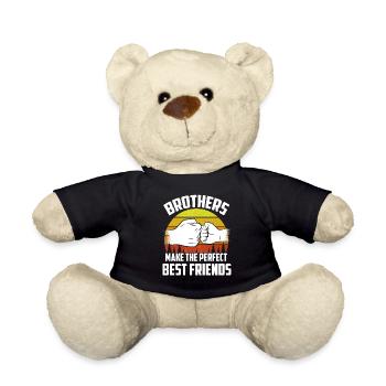 Les frères sont le meilleur ami parfait - Nounours - noir - Devant