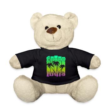 Jammu India Sunset - Teddy Bear - black - Front