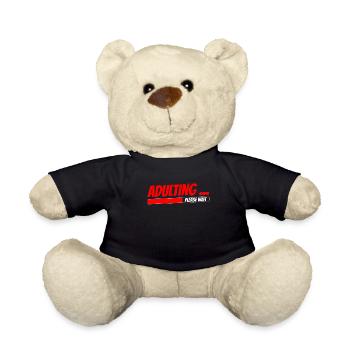 Growing up please wait birthday puberty - Teddy Bear - black - Front
