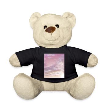 Vintage Pink Cloud Aesthetic Dreamcore Angelcore - Teddy Bear - black - Front
