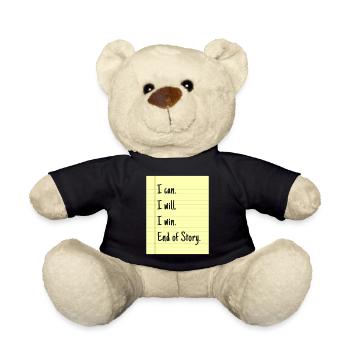Downtown Girl Aesthetic Coquette - Teddy Bear - black - Front