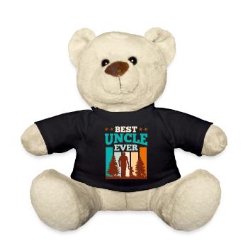 Best Uncle ever Uncle - Teddy Bear - black - Front